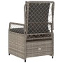 Garden recliners 2 pcs light gray synthetic rattan by vidaXL, Garden chairs - Ref: Foro24-368666, Price: 193,87 €, Discount: %