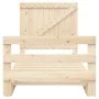 Bed frame with solid pine wood headboard 100x200 cm by vidaXL, Beds and slatted bases - Ref: Foro24-3281557, Price: 142,83 €,...