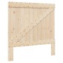 Bed frame with solid pine wood headboard 100x200 cm by vidaXL, Beds and slatted bases - Ref: Foro24-3281557, Price: 145,14 €,...