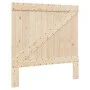 Bed frame with solid pine wood headboard 100x200 cm by vidaXL, Beds and slatted bases - Ref: Foro24-3281557, Price: 142,83 €,...