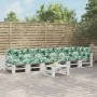Palettenkissen 7 Stück Stoff mit Blattmuster von vidaXL, Kissen für Stühle und Sofas - Ref: Foro24-3217153, Preis: 253,08 €, ...