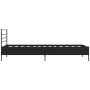 Bettgestell aus Holzwerkstoff und schwarzem Metall, 90 x 200 cm von vidaXL, Betten und Lattenroste - Ref: Foro24-845582, Prei...