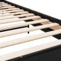 Engineered wood and black metal bed frame 90x200 cm by vidaXL, Beds and slatted bases - Ref: Foro24-845582, Price: 93,58 €, D...