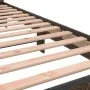 Estructura cama madera ingeniería metal marrón roble 100x200 cm de vidaXL, Camas y somieres - Ref: Foro24-845741, Precio: 97,...