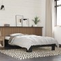 Estructura de cama madera de ingeniería y metal negro 90x200 cm de vidaXL, Camas y somieres - Ref: Foro24-845872, Precio: 68,...