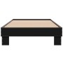 Estructura de cama madera de ingeniería y metal negro 90x200 cm de vidaXL, Camas y somieres - Ref: Foro24-845872, Precio: 68,...