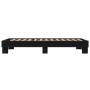 Estructura de cama madera de ingeniería y metal negro 90x200 cm de vidaXL, Camas y somieres - Ref: Foro24-845872, Precio: 68,...