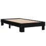 Engineered wood and black metal bed frame 90x200 cm by vidaXL, Beds and slatted bases - Ref: Foro24-845872, Price: 61,49 €, D...