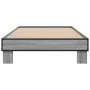 Estructura cama madera ingeniería metal gris Sonoma 90x190 cm de vidaXL, Camas y somieres - Ref: Foro24-845885, Precio: 67,03...