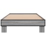 Sonoma-graues Metall-Holzwerkstoff-Bettgestell, 90 x 190 cm von vidaXL, Betten und Lattenroste - Ref: Foro24-845885, Preis: 6...