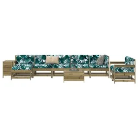 Gartensofa-Set 10-teilig aus imprägniertem Kiefernholz von vidaXL, Gartensets - Ref: Foro24-3250687, Preis: 702,07 €, Rabatt: %