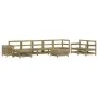 Gartensofa-Set 10-teilig aus imprägniertem Kiefernholz von vidaXL, Gartensets - Ref: Foro24-3250687, Preis: 702,15 €, Rabatt: %
