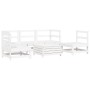 Gartensofa-Set 6-teilig aus massivem weißem Kiefernholz von vidaXL, Gartensets - Ref: Foro24-3250721, Preis: 389,45 €, Rabatt: %