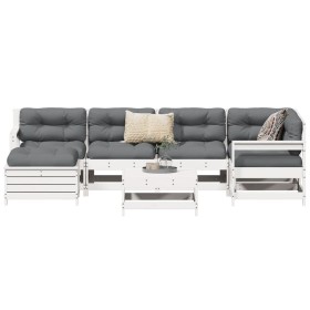 Garden sofa set 7 pieces solid white pine wood by vidaXL, Garden sets - Ref: Foro24-3250957, Price: 478,62 €, Discount: %