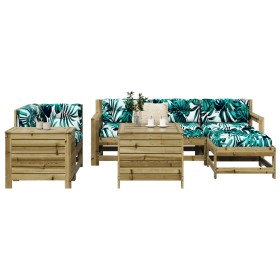 Garden sofa set 7 pieces impregnated pine wood by vidaXL, Garden sets - Ref: Foro24-3250543, Price: 471,86 €, Discount: %
