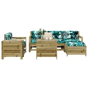 Garden sofa set 7 pieces impregnated pine wood by vidaXL, Garden sets - Ref: Foro24-3250555, Price: 470,58 €, Discount: %