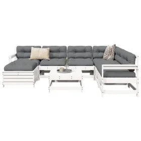 Garden sofa set 8 pieces solid white pine wood by vidaXL, Garden sets - Ref: Foro24-3250581, Price: 546,16 €, Discount: %