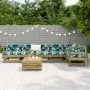 Gartensofa-Set 7-teilig aus imprägniertem Kiefernholz von vidaXL, Gartensets - Ref: Foro24-3250867, Preis: 432,67 €, Rabatt: %