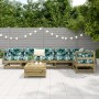 Gartensofa-Set 7-teilig aus imprägniertem Kiefernholz von vidaXL, Gartensets - Ref: Foro24-3250867, Preis: 439,29 €, Rabatt: %