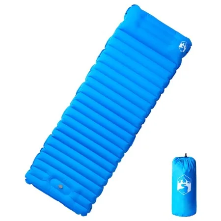 Self-inflating camping mattress with pillow 1 person blue by vidaXL, Air mattresses - Ref: Foro24-4007120, Price: 49,74 €, Di...