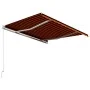 Toldo manual retráctil naranja y marrón 300x250 cm de vidaXL, Toldos - Ref: Foro24-3051198, Precio: 226,14 €, Descuento: %