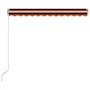 Toldo manual retráctil naranja y marrón 300x250 cm de vidaXL, Toldos - Ref: Foro24-3051198, Precio: 226,14 €, Descuento: %