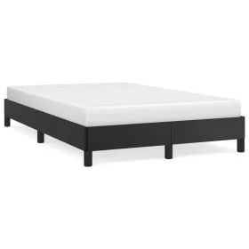 Black synthetic leather bed frame 120x190 cm by vidaXL, Beds and slatted bases - Ref: Foro24-3269619, Price: 86,89 €, Discoun...