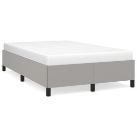 Light gray fabric bed frame 120x190 cm by vidaXL, Beds and slatted bases - Ref: Foro24-3269631, Price: 102,45 €, Discount: %