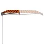 Orange und braune einziehbare manuelle Markise 450x300 cm von vidaXL, Markisen - Ref: Foro24-3051219, Preis: 374,18 €, Rabatt: %