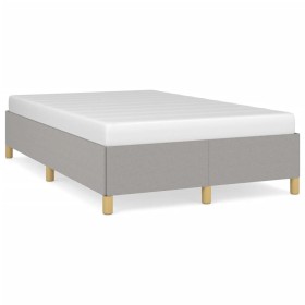 Light gray fabric bed frame 120x190 cm by vidaXL, Beds and slatted bases - Ref: Foro24-3269638, Price: 91,26 €, Discount: %