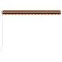 Orange und braune einziehbare manuelle Markise 450x300 cm von vidaXL, Markisen - Ref: Foro24-3051219, Preis: 374,18 €, Rabatt: %