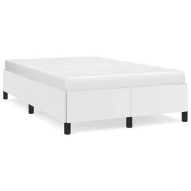 White synthetic leather bed frame 120x190 cm by vidaXL, Beds and slatted bases - Ref: Foro24-3269646, Price: 101,51 €, Discou...