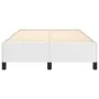 White synthetic leather bed frame 120x190 cm by vidaXL, Beds and slatted bases - Ref: Foro24-3269646, Price: 101,51 €, Discou...