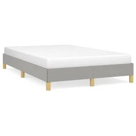Light gray fabric bed frame 120x190 cm by vidaXL, Beds and slatted bases - Ref: Foro24-3269612, Price: 91,40 €, Discount: %