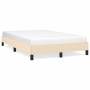 Estructura de cama tela crema 120x190 cm de vidaXL, Camas y somieres - Ref: Foro24-3269610, Precio: 96,16 €, Descuento: %