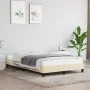Estructura de cama tela crema 120x190 cm de vidaXL, Camas y somieres - Ref: Foro24-3269610, Precio: 94,77 €, Descuento: %