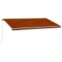 Orange and brown retractable manual awning 600x300 cm by vidaXL, Awnings - Ref: Foro24-3051227, Price: 518,82 €, Discount: %