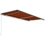 Orange and brown retractable manual awning 600x300 cm by vidaXL, Awnings - Ref: Foro24-3051227, Price: 518,82 €, Discount: %