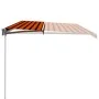 Orange and brown retractable manual awning 600x300 cm by vidaXL, Awnings - Ref: Foro24-3051227, Price: 518,82 €, Discount: %