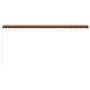 Orange and brown retractable manual awning 600x300 cm by vidaXL, Awnings - Ref: Foro24-3051227, Price: 518,82 €, Discount: %