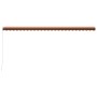Orange und braune einziehbare manuelle Markise 600x300 cm von vidaXL, Markisen - Ref: Foro24-3051227, Preis: 555,97 €, Rabatt: %
