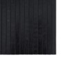 Alfombra rectangular bambú negro 100x500 cm de vidaXL, Alfombras - Ref: Foro24-376822, Precio: 54,10 €, Descuento: %