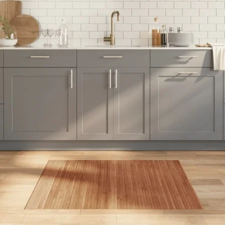 Rectangular brown bamboo rug 80x100 cm by vidaXL, Rugs - Ref: Foro24-376770, Price: 22,74 €, Discount: %