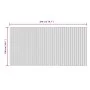 Rectangular gray bamboo rug 100x200 cm by vidaXL, Rugs - Ref: Foro24-376808, Price: 30,93 €, Discount: %