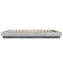 Estructura cama con luces LED madera gris hormigón 135x190 cm de vidaXL, Camas y somieres - Ref: Foro24-3281136, Precio: 177,...