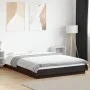 Black engineered wood bed frame 140x190 cm by vidaXL, Beds and slatted bases - Ref: Foro24-3281218, Price: 159,18 €, Discount: %