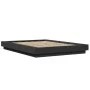 Black engineered wood bed frame 140x190 cm by vidaXL, Beds and slatted bases - Ref: Foro24-3281218, Price: 159,18 €, Discount: %