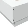 White engineered wood bed frame 135x190 cm by vidaXL, Beds and slatted bases - Ref: Foro24-3281224, Price: 162,67 €, Discount: %