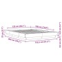 Weißer Bettrahmen aus Holzwerkstoff, 135 x 190 cm von vidaXL, Betten und Lattenroste - Ref: Foro24-3281224, Preis: 164,63 €, ...