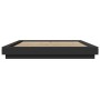 Estructura de cama madera de ingeniería negra 160x200 cm de vidaXL, Camas y somieres - Ref: Foro24-3281176, Precio: 168,70 €